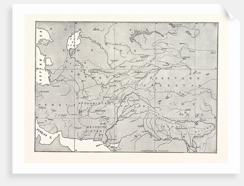 Map of Central Asia by Anonymous