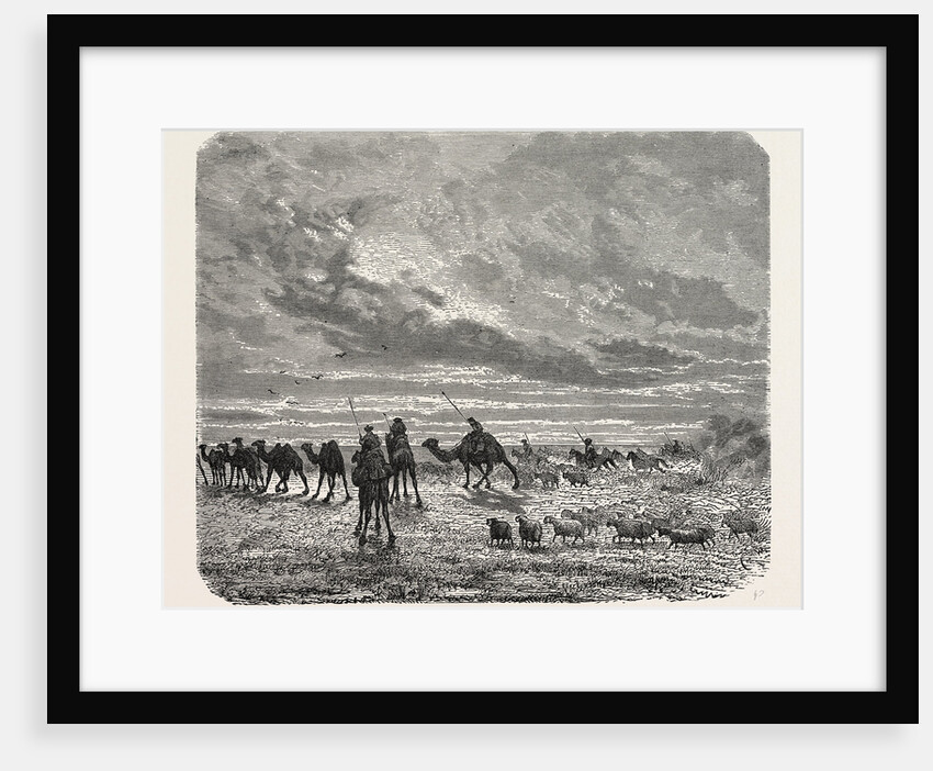 A Mongol Camp on the Move by Anonymous