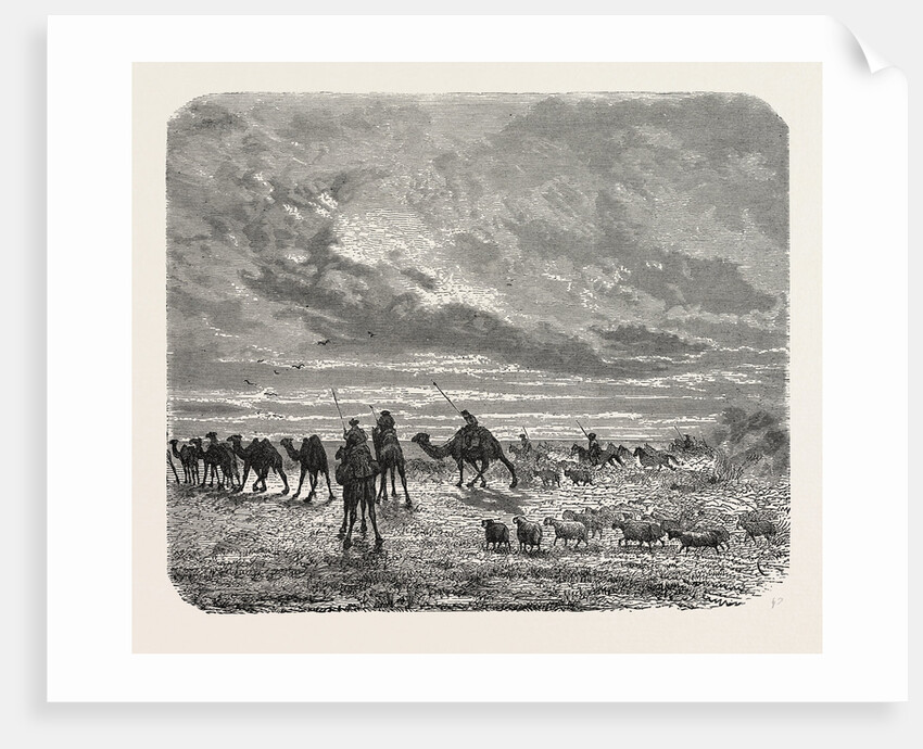 A Mongol Camp on the Move by Anonymous