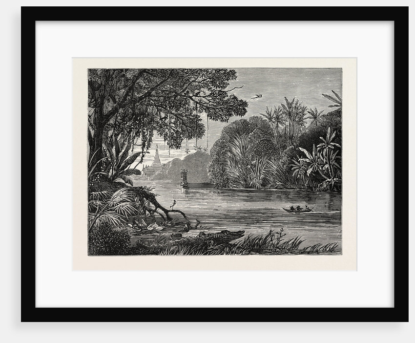 View on the River Irrawaddy, Burmah by Anonymous