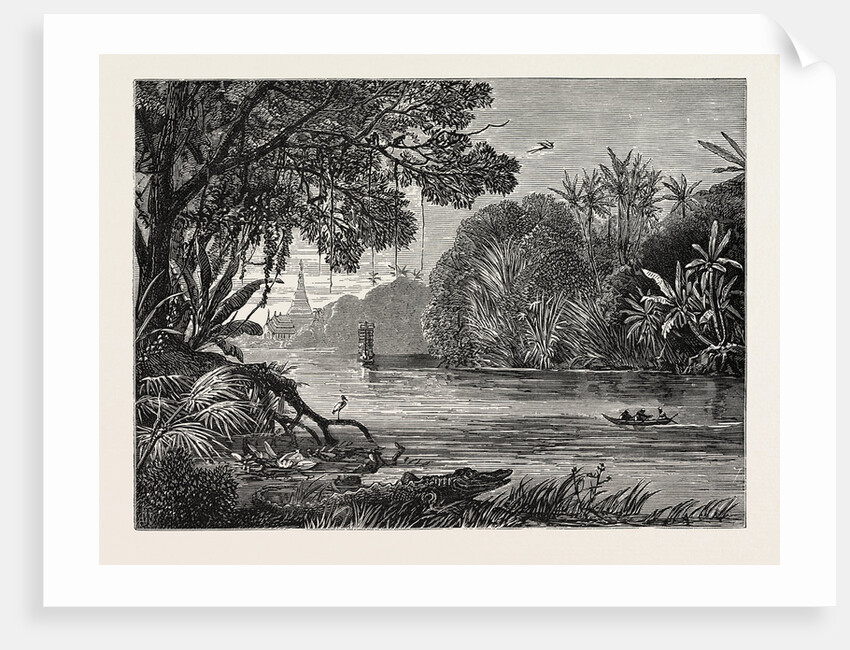 View on the River Irrawaddy, Burmah by Anonymous