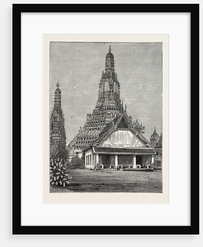 A Buddhist Wat, or Temple, at Bangkok, Siam by Anonymous