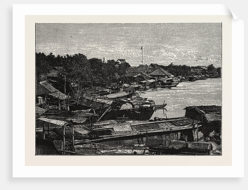 View of Panompin, the Capital of Cambodia. by Anonymous