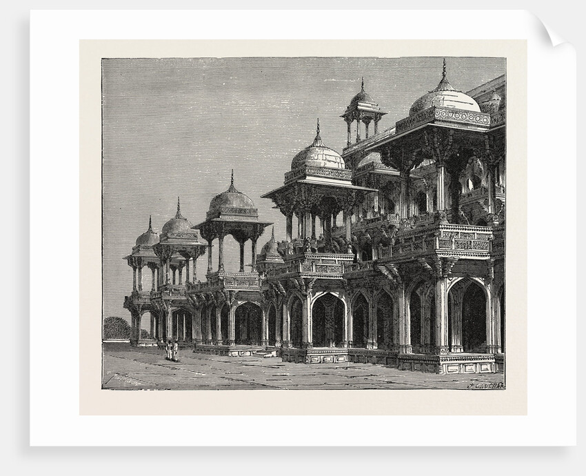 The Mausoleum of the Emperor Akbar, at Sikandra, a Suburb of Agra City. by Anonymous