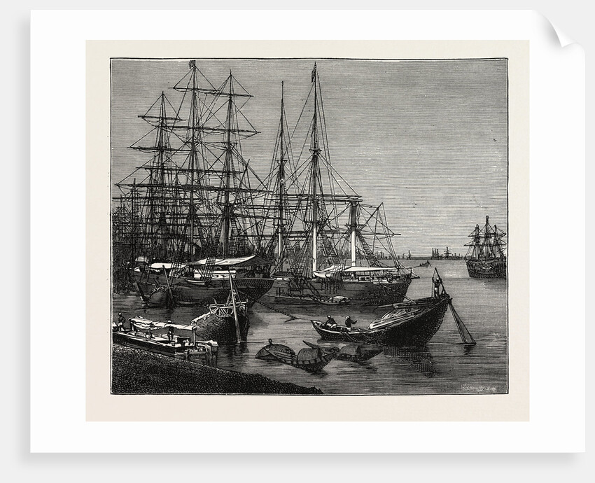 View of the Port of Calcutta, India by Anonymous