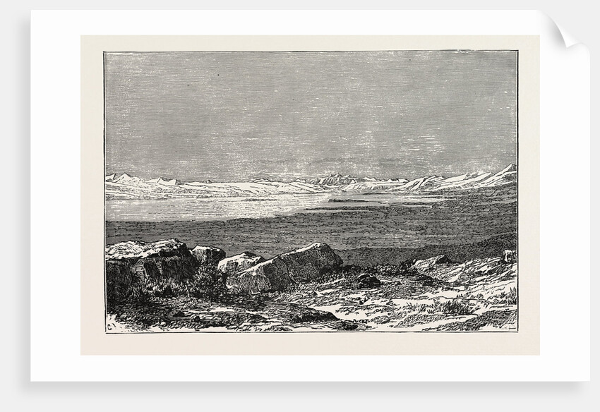 View of Lake Victoria, Pamir Steppe. by Anonymous