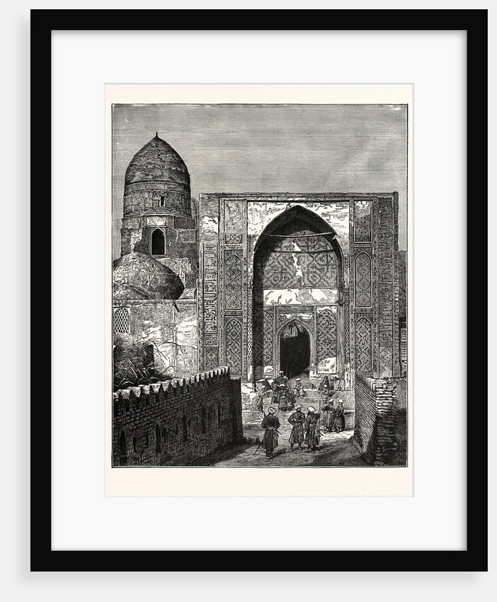 Native Police at the Gate of the Mosque of Shah Zindeh, Samarcand by Anonymous