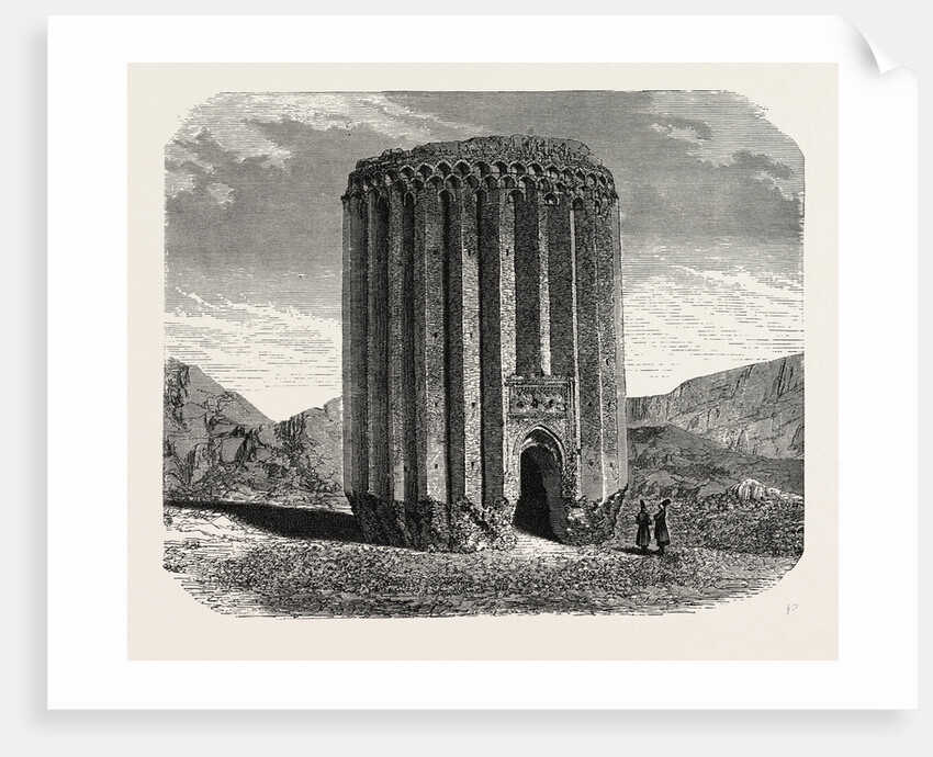 Tower on the Site of the Ancient Raghes, Persia (Believed to Be the Tomb of a Mogul King) by Anonymous