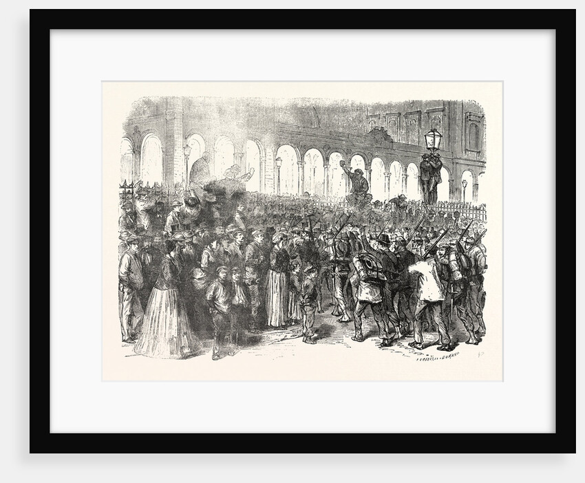 Departure of the Troops from Paris, France by Anonymous