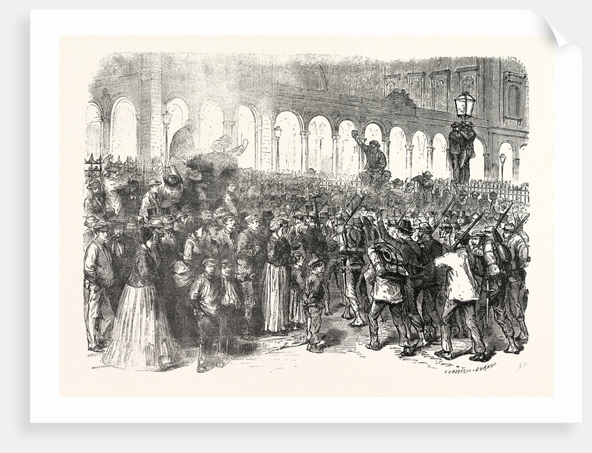 Departure of the Troops from Paris, France by Anonymous
