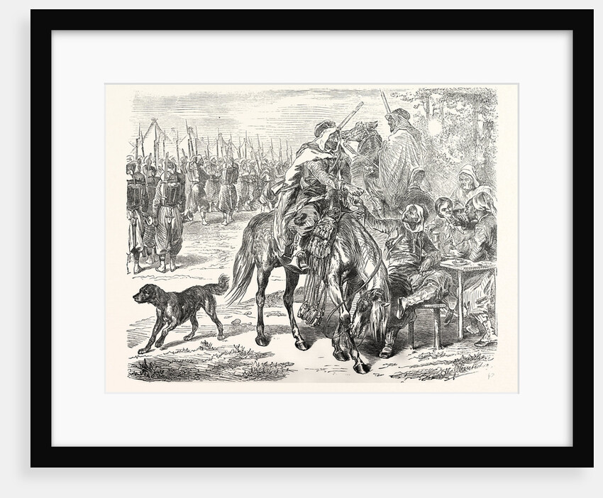 African Troops in the Camp of Chalons, France by Anonymous