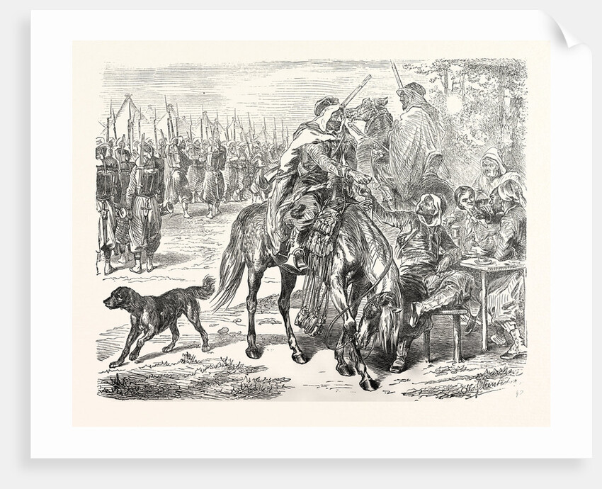 African Troops in the Camp of Chalons, France by Anonymous