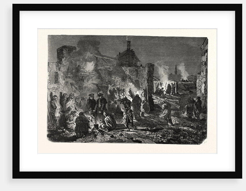 Bivouac of French Troops on the Night of 1 to 2 December at Champigny, France by Anonymous