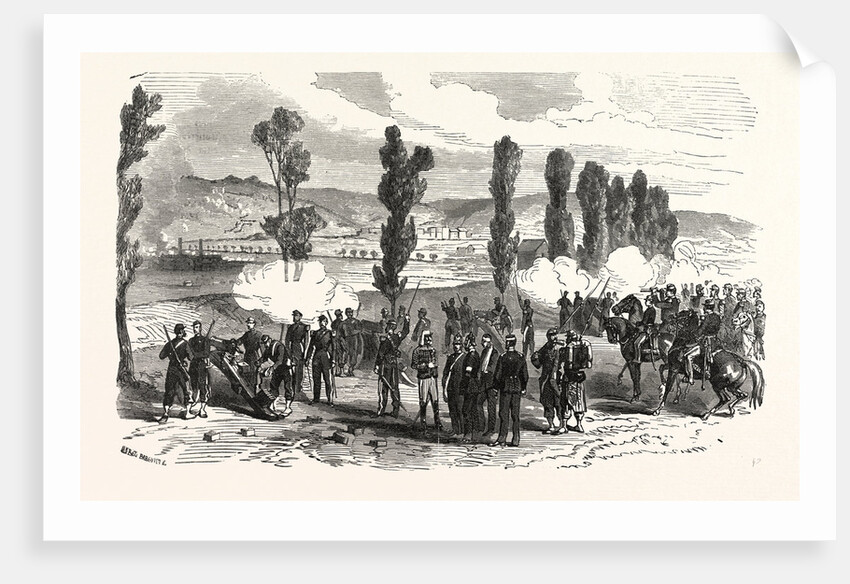 Napoleon and the Prince Imperial at the Bombardment of Saarbrucken, France by Anonymous