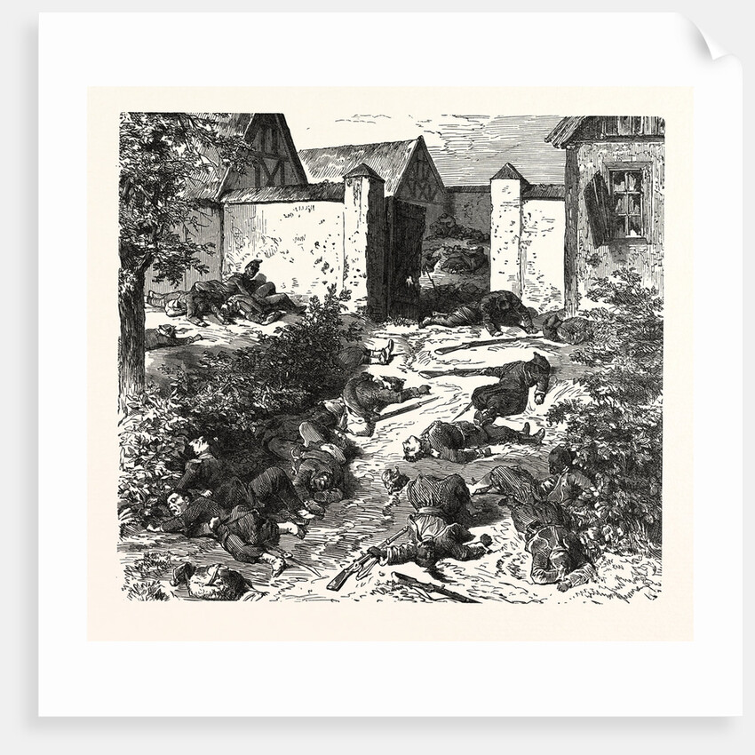 At the Entrance to the Castle Geisberg at Wissembourg on 4 August 1870, France by Anonymous