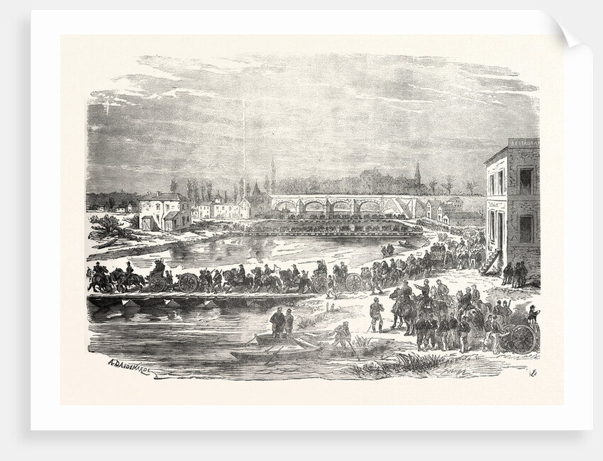 Transition of French Troops Across the Maas by Anonymous