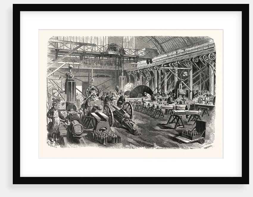 Manufacture of Machine Guns and Conversion of Muzzle-Loaders in a Paris Foundry Piece, France by Anonymous