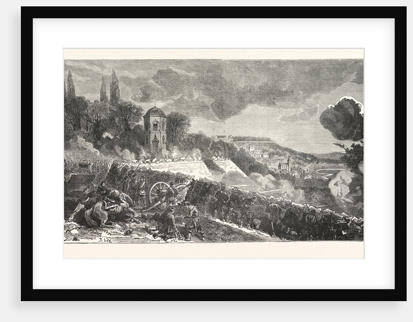 Scene from the Defense of the Park of Chatillon, France by Anonymous