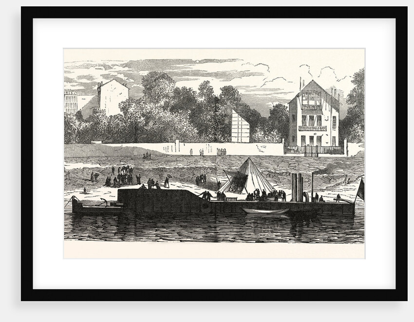 Gunboat to Protect the Banks of the Seine, France by Anonymous