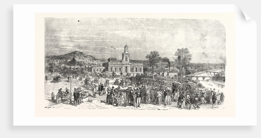 The New Paris Observatory. View of the Trocadero Square During the Battle at La Malmaison, France by Anonymous