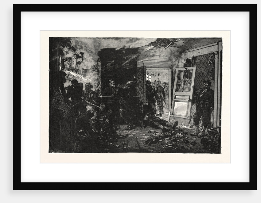 Fight in Bazeilles. The Last Cartridge. of De Neuville, France by Anonymous