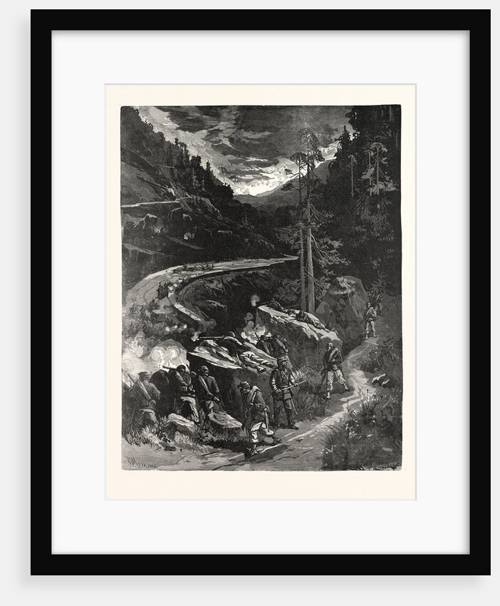 Franctireur, in the Mountain Passes Raiding a German Wagon Train, France by Anonymous