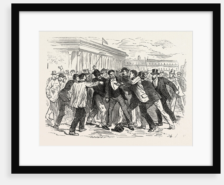Arrest of an Alleged Spy on the Stock Exchange, France by Anonymous