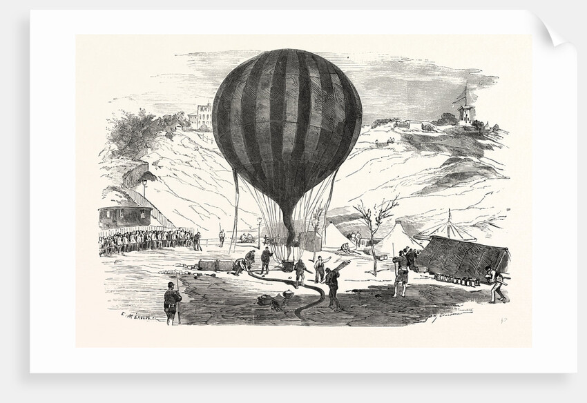 The Balloon Neptune on the St. Pierre De Montmartre Square, Near the Solferino Tower, France by Anonymous