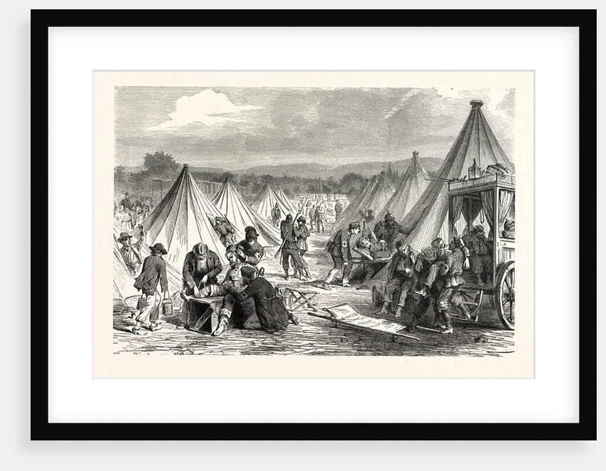 Maahon Captured Camp at Reichshofen Will Be Set Up As Hospital for Wounded Military, on 7 August 1870, France by Anonymous