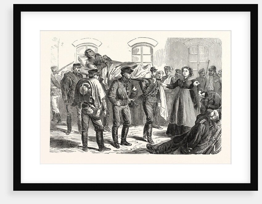 Ms. Simon in Her Activity Among the Wounded by Anonymous