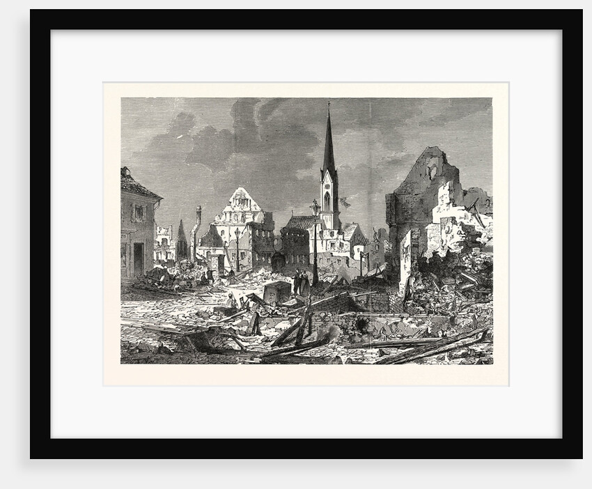 The Devastation in the Main Street of Kehl by Anonymous