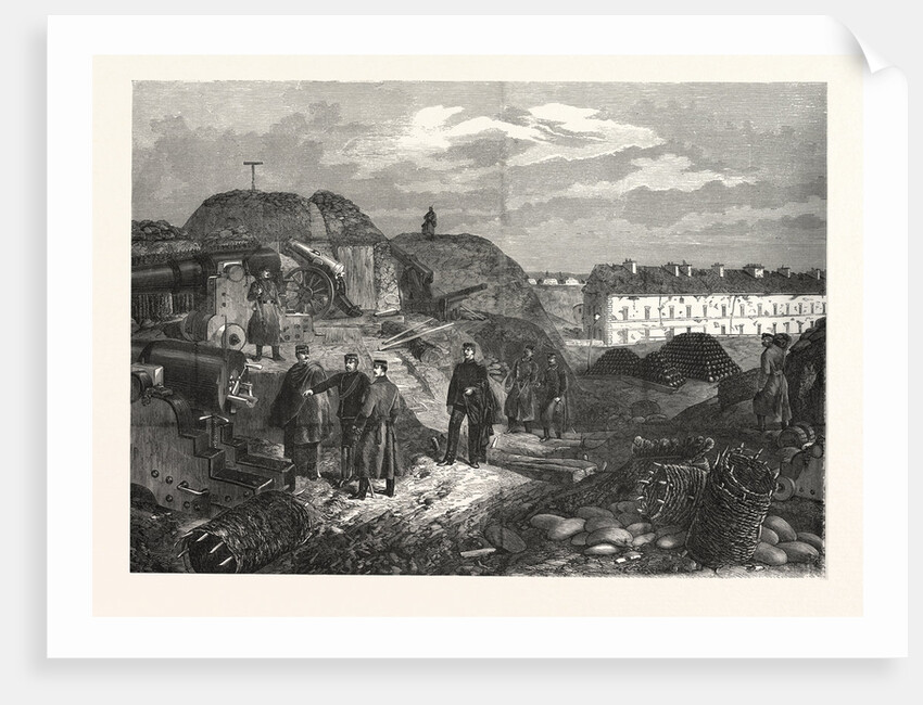Inside View of Fort Nogent Outside Paris after Occupation by Wurttemberg Troops by Anonymous