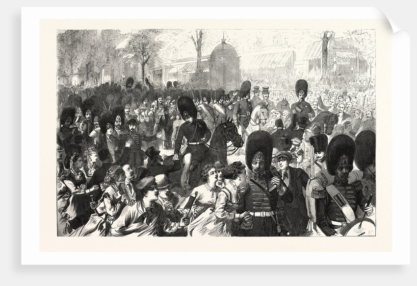 The Departure of the Grenadiers Guard from Paris 1870 by Anonymous