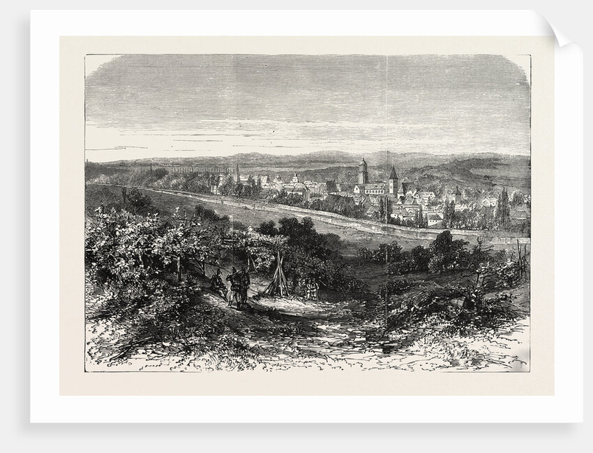 View of the City of Wissembourg in Alsace 1870 by Anonymous