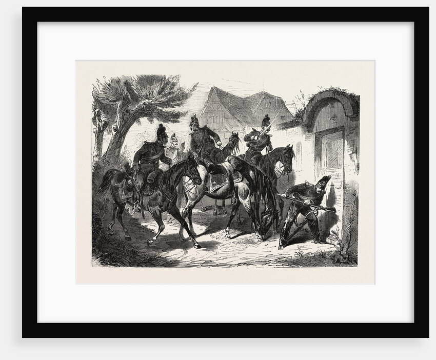 Patrol of Bavarian Light Cavalry 1870 by Anonymous