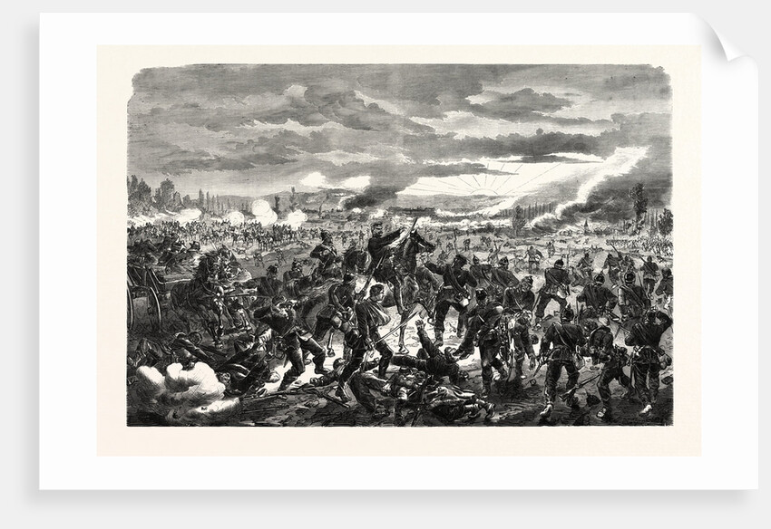First Prussian Division at the Battle of Pange (Courcelles) 14 August 1870 by Anonymous