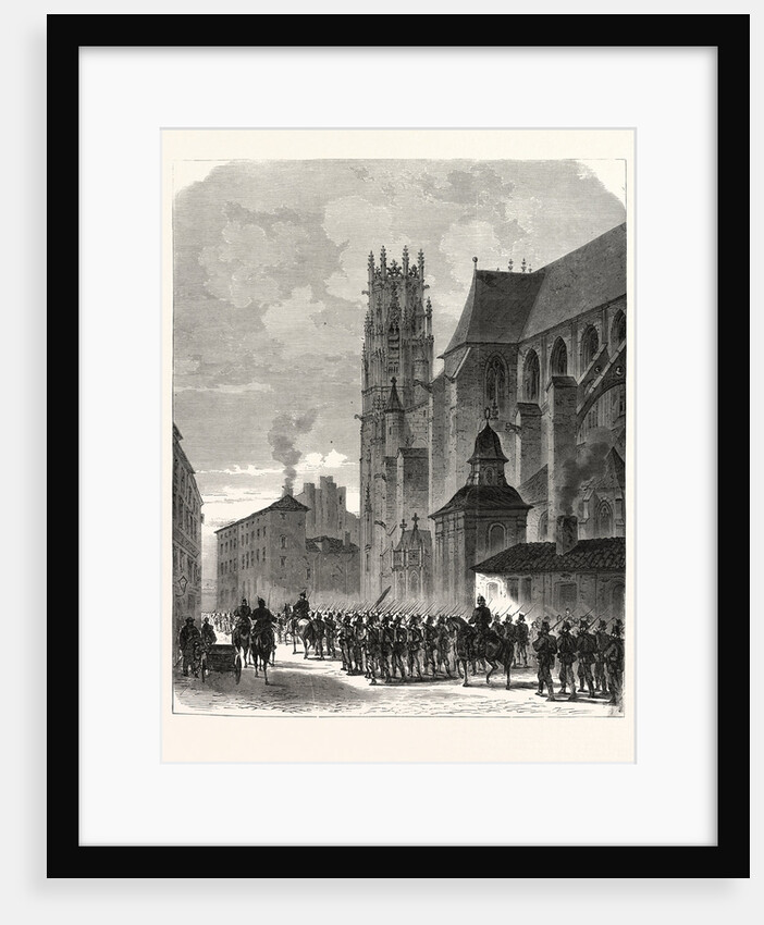 Crossing by the German Landwehr at Pont-a-Mousson, September 11 1870 by Anonymous