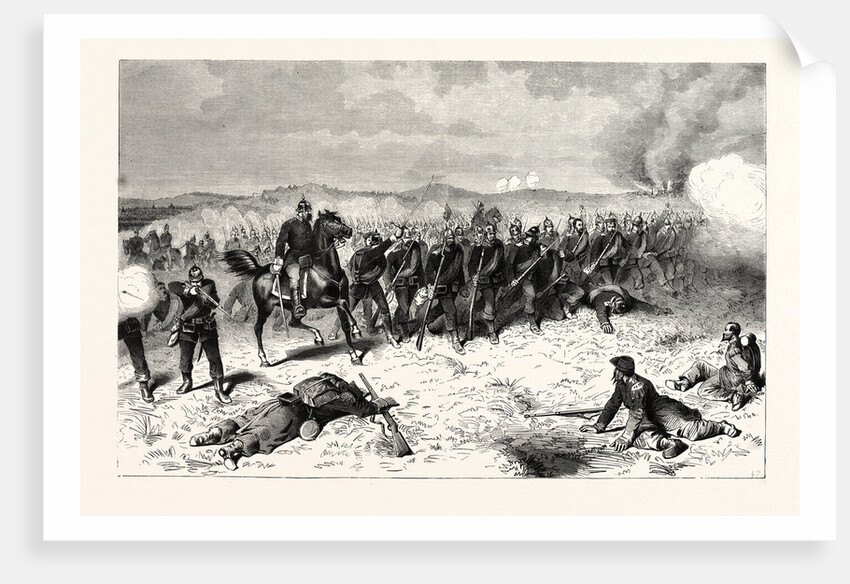 Prussian Guard at the Battle of Sedan in the Morning of September 1 1870 by Anonymous
