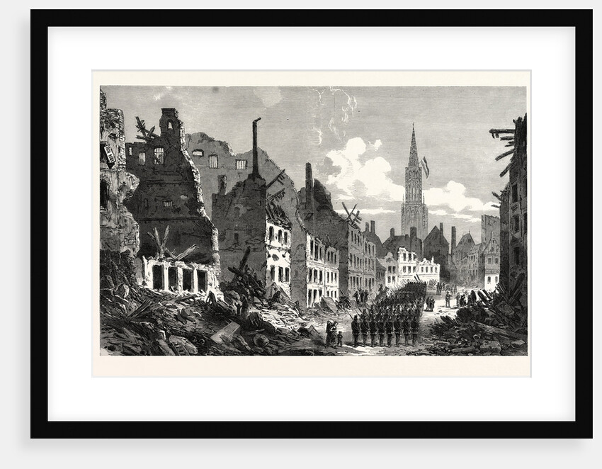 Rue Des Pierres, Strasbourg, Sunday, Oct. 2, after the Surrender 1870 by Anonymous