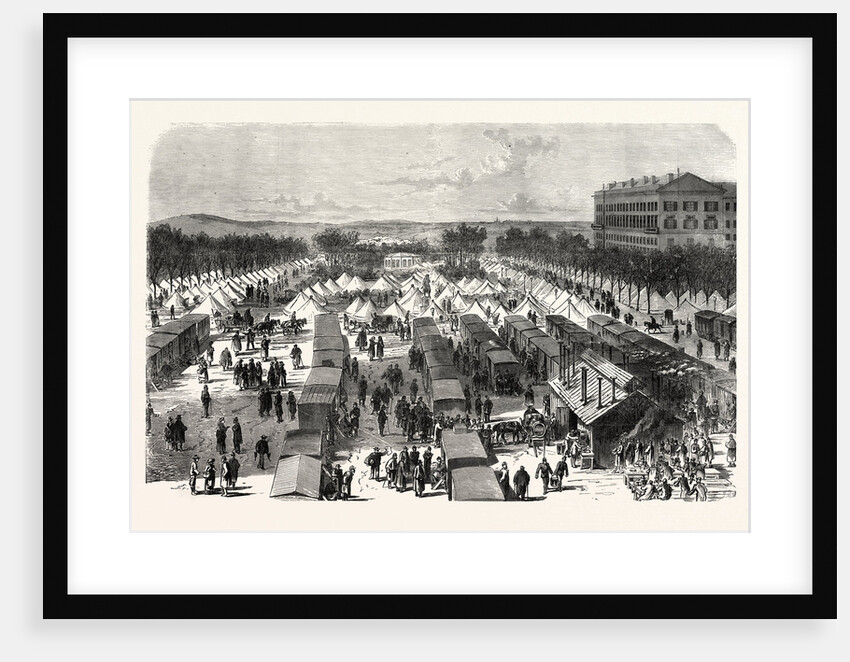 Established Hospital in Tents and in Cars, the Esplanade of Metz, November 1, after the Surrender 1870 by Anonymous