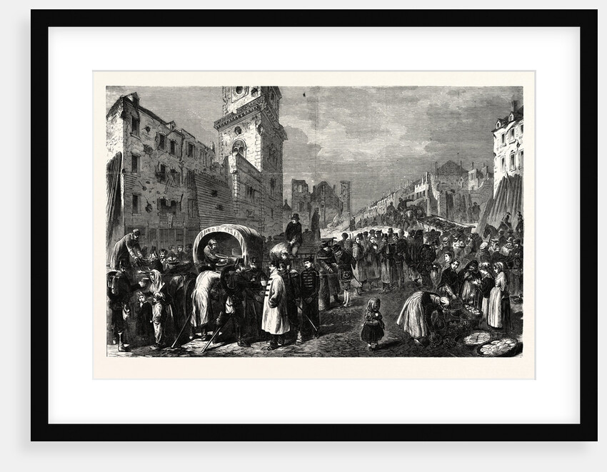 The Market Place Thionville, November 25, after the Surrender 1870 by Anonymous