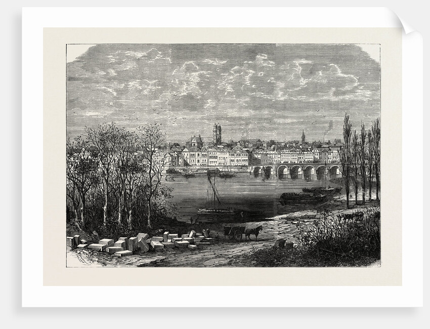 View of Tours, France, 1870 by Anonymous