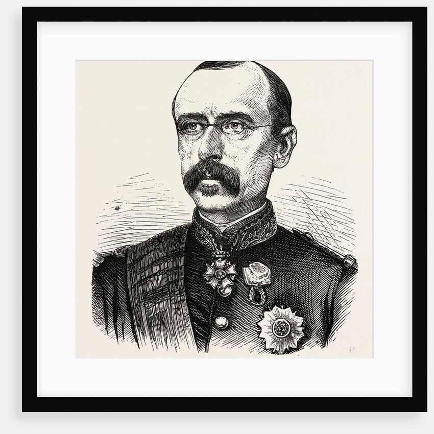 Faidherbe General, Commander in Chief of the Northern French Army, Engraving 1870 by Anonymous