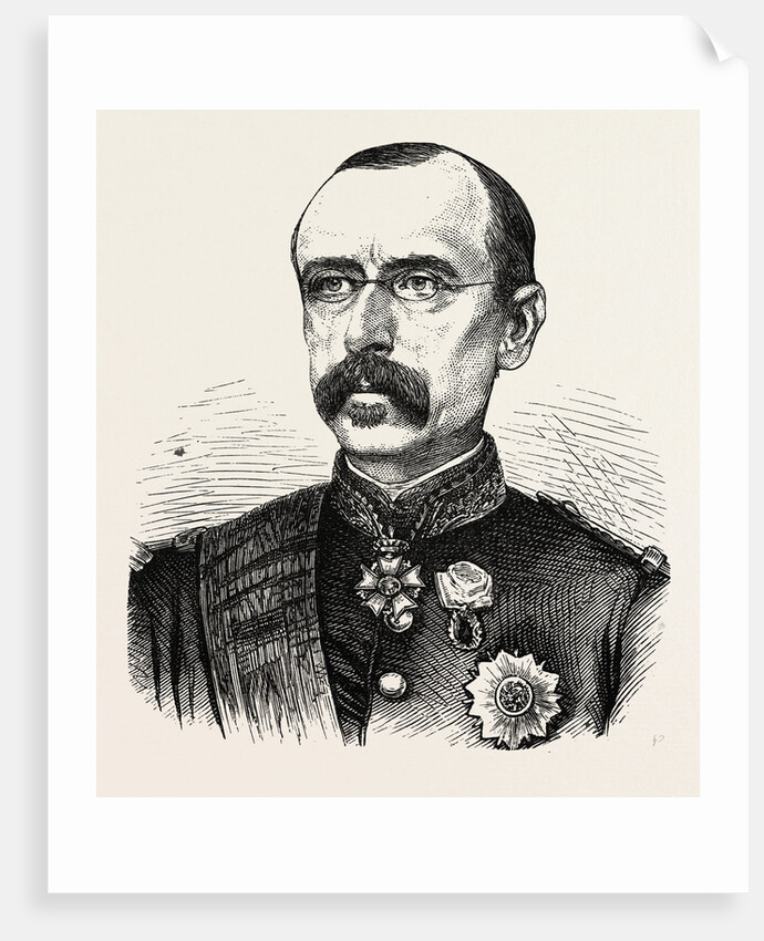 Faidherbe General, Commander in Chief of the Northern French Army, Engraving 1870 by Anonymous