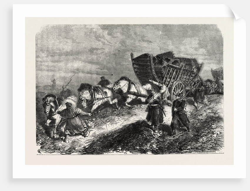 German Soldiers Battle of Paris 1870 by Anonymous