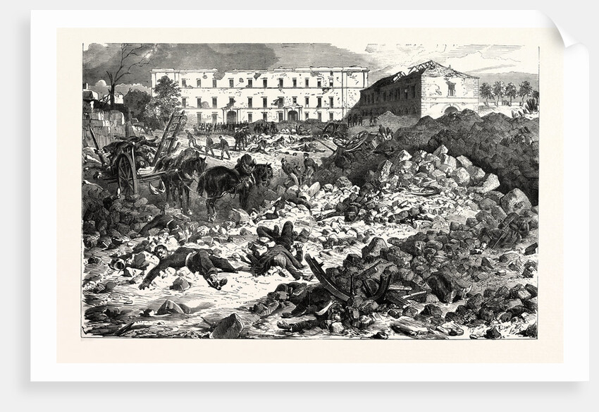 The Citadel of Laon after the Explosion, September 9 1870 by Anonymous