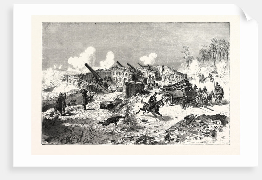 Saxon Battery Near the Fort of Rosny by Anonymous