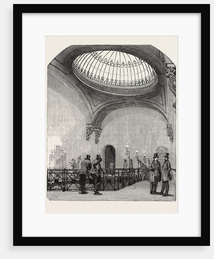 New Station of the London and North-Western Railway, Euston Square. Gallery of the Booking-Office. UK, 1849 by Anonymous