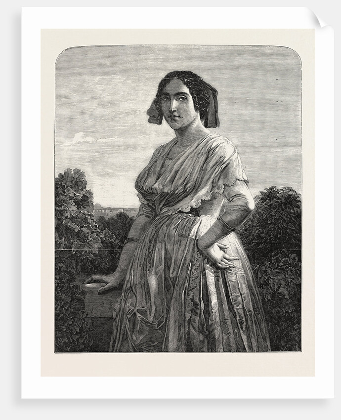 Roman Country Girl. From a Painting by Riedel by Anonymous