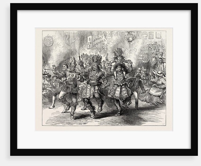 The Centennial Celebration of American Independence: An Indian Carnival: Philadelphia Street Scene on the Night of the Fourth of July, 1876. by Anonymous